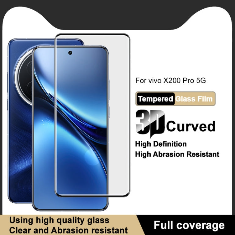 For vivo X200 Pro 5G imak 3D Curved Full Screen Tempered Glass Film