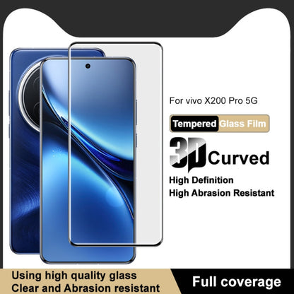 For vivo X200 Pro 5G imak 3D Curved Full Screen Tempered Glass Film