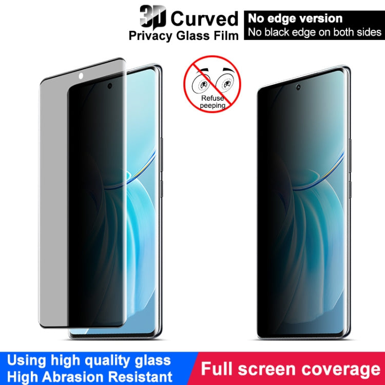 For vivo Y200 Pro imak No Edge Version 3D Curved Privacy Full Screen Tempered Glass Film