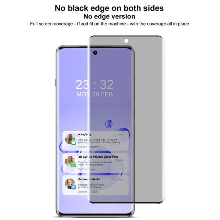 For vivo X100s Pro / X100 Ultra imak No Edge Version 3D Curved Privacy Full Screen Tempered Glass Film