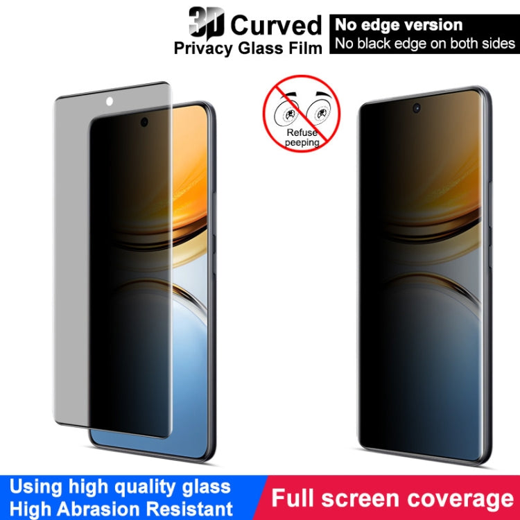 For vivo Y300 Pro 5G imak No Edge Version 3D Curved Privacy Full Screen Tempered Glass Film