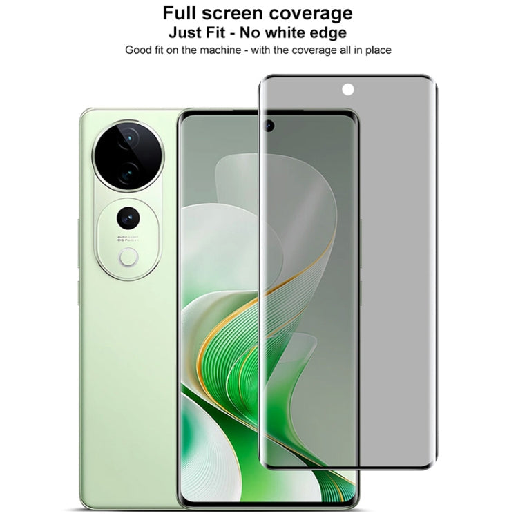 For vivo S19 Pro / V40 imak 3D Curved Privacy Full Screen Tempered Glass Film