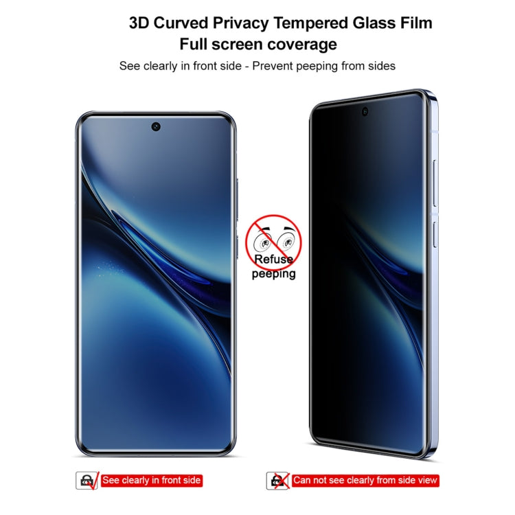 For vivo X200 5G imak 3D Curved Privacy Full Screen Tempered Glass Film