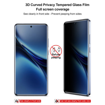 For vivo X200 Pro 5G imak 3D Curved Privacy Full Screen Tempered Glass Film
