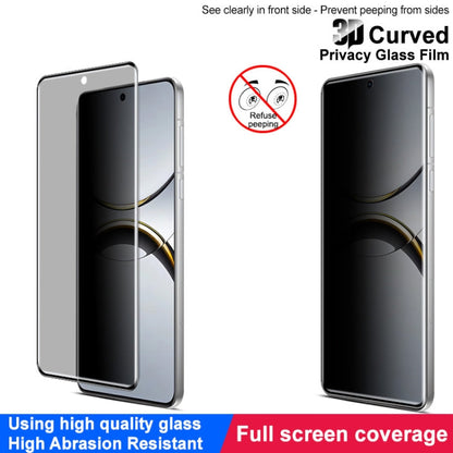 For OPPO Find X8 Pro 5G imak 3D Curved Privacy Full Screen Tempered Glass Film