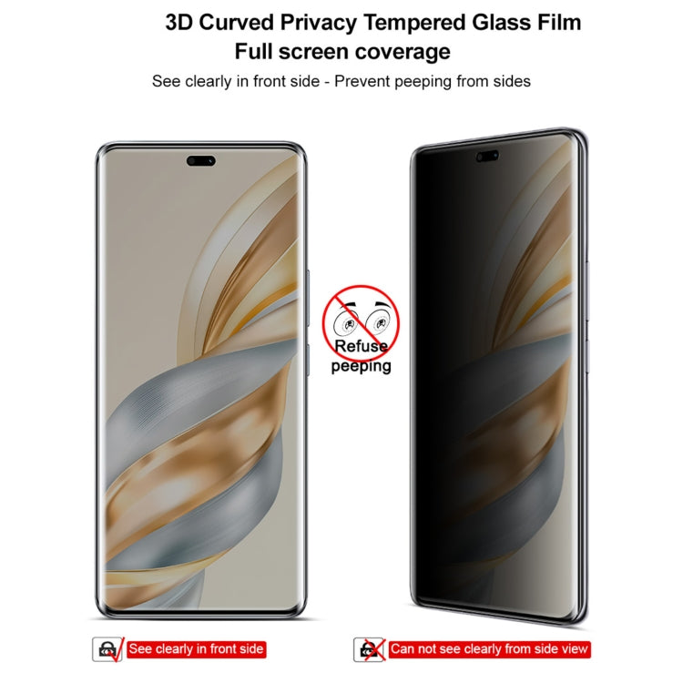 For Honor X60 Pro imak 3D Curved Privacy Full Screen Tempered Glass Film