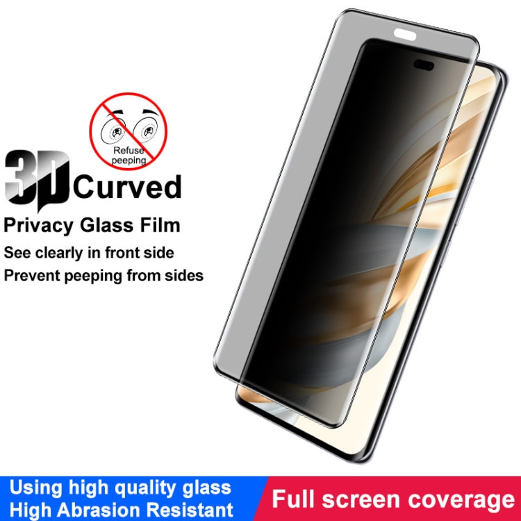 For Honor X60 Pro imak 3D Curved Privacy Full Screen Tempered Glass Film