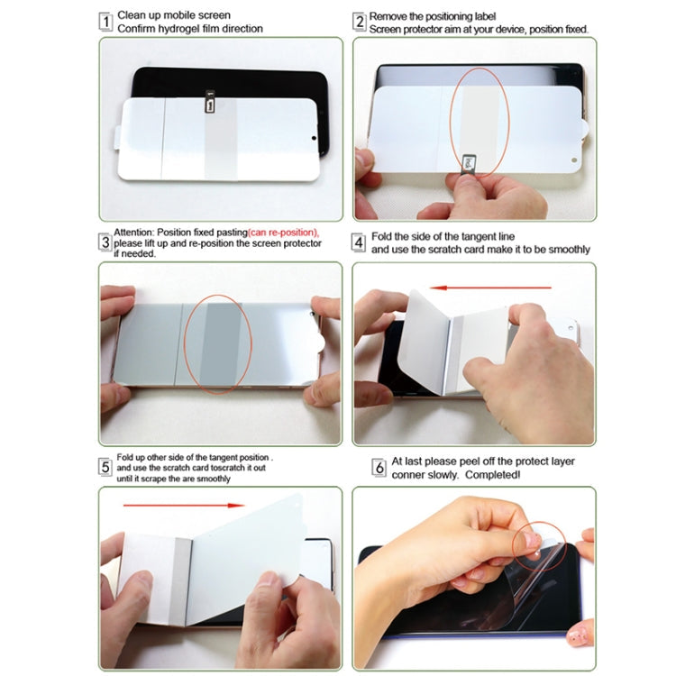 For Samsung Galaxy Z Fold6 1 Sets imak  Curved Full Screen Hydrogel Film (Outer Screen + Inner Screen)