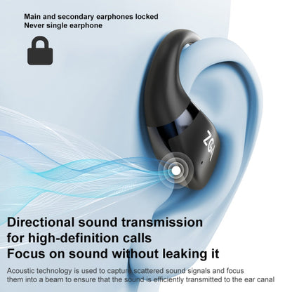 ZGA GS18 Blade AI Wireless Bluetooth Earphone(Black)