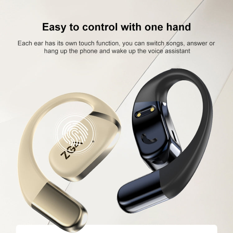 ZGA GS18 Blade AI Wireless Bluetooth Earphone(Black)