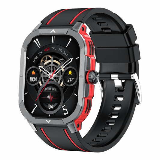 LEMFO HK56 2.06 inch BT5.3 IP68 Sport Smart Watch, Support Bluetooth Call / Message Notification / Heart Rate / Blood Pressure Health Monitor(Red)