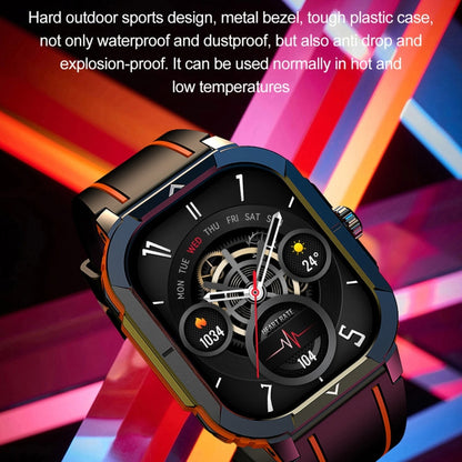 LEMFO HK56 2.06 inch BT5.3 IP68 Sport Smart Watch, Support Bluetooth Call / Message Notification / Heart Rate / Blood Pressure Health Monitor(Orange)
