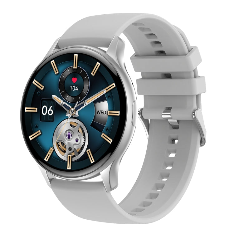 HK89 1.43 inch BT5.0 IP67 Sport Smart Watch, Support Bluetooth Call / Message Notification / Heart Rate / Blood Pressure Health Monitor(Silver)