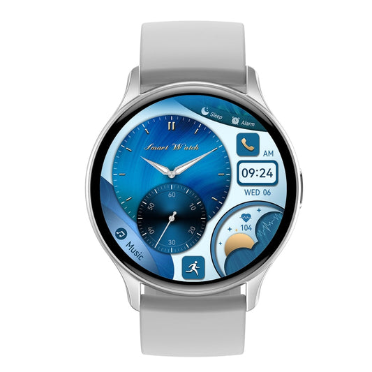HK89 1.43 inch BT5.0 IP67 Sport Smart Watch, Support Bluetooth Call / Message Notification / Heart Rate / Blood Pressure Health Monitor(Silver)