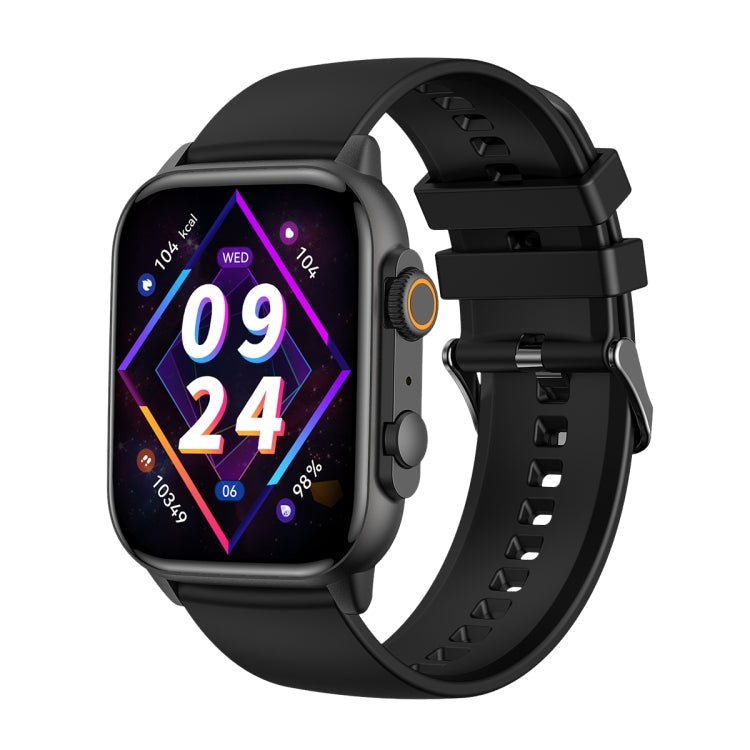 LEMFO HK95 Montre connectée sport 1,952 pouces BT5.0 IP68, prend en charge les appels Bluetooth / le suivi du sommeil / de l'oxygène sanguin / de la fréquence cardiaque / de la pression artérielle (Noir)