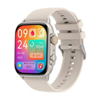 Montre connectée de sport LEMFO HK95 1,952 pouces BT5.0 IP68, prise en charge des appels Bluetooth / moniteur de santé sommeil / oxygène sanguin / fréquence cardiaque / pression artérielle (argent)