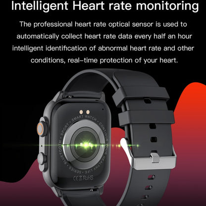 Montre connectée de sport LEMFO HK95 1,952 pouces BT5.0 IP68, prise en charge des appels Bluetooth / moniteur de santé sommeil / oxygène sanguin / fréquence cardiaque / pression artérielle (argent)