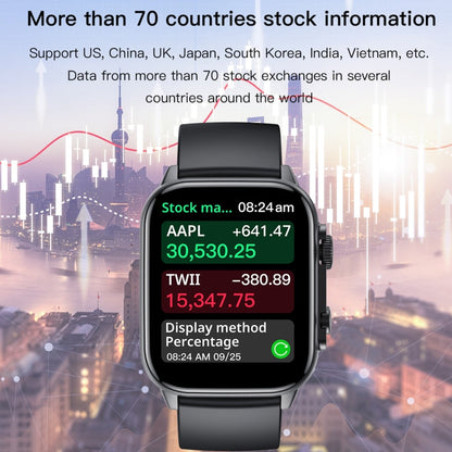 LEMFO HK95 Montre connectée sport 1,952 pouces BT5.0 IP68, prend en charge les appels Bluetooth / le suivi du sommeil / de l'oxygène sanguin / de la fréquence cardiaque / de la pression artérielle (Noir)