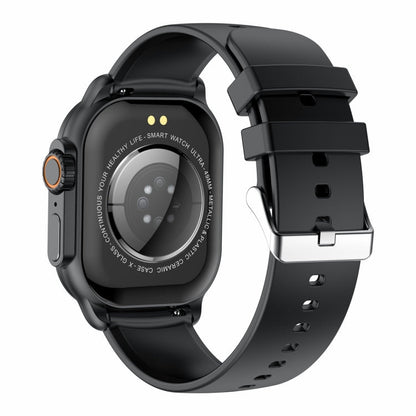 HK96S 2.06 inch BT5.3 IP68 Sport Smart Watch, Support Bluetooth Call / Sleep / Blood Oxygen / Heart Rate / Blood Pressure Health Monitor(Black)