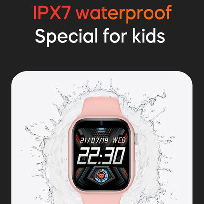K20 1.81 inch Children Sport Smart Watch, Support Video Call / Message Notification / GPS / WiFi / AI(Black)