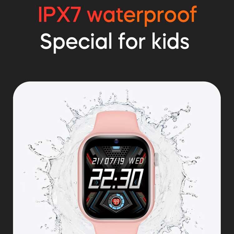 K20 1.81 inch Children Sport Smart Watch, Support Video Call / Message Notification / GPS / WiFi / AI(Pink)