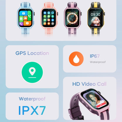 LEMFO K36 1.83 inch IPX7 Children Sport Smart Watch, Support Video Call / Message Notification / GPS / WiFi(Black)