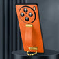 For vivo X100s Pro / X100 Pro SULADA PC + Leather Texture Skin Feel Shockproof Phone Case(Orange)