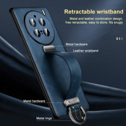 For vivo X200 SULADA PC + Leather Texture Skin Feel Shockproof Phone Case(Black)