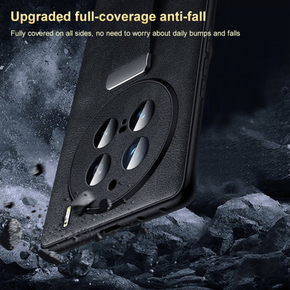 For vivo X200 Pro SULADA PC + Leather Texture Skin Feel Shockproof Phone Case(Green)