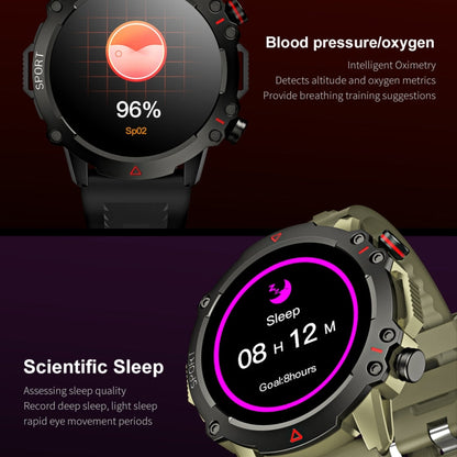 TF10 Pro 1.53 inch BT5.2 IP67 Sport Smart Watch, Support Bluetooth Call / Sleep / Blood Oxygen / Heart Rate / Long Sitting Health Monitor(Green)