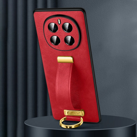 Pour Honor Magic7 SULADA PC Coque de téléphone antichoc en cuir hybride (rouge)
