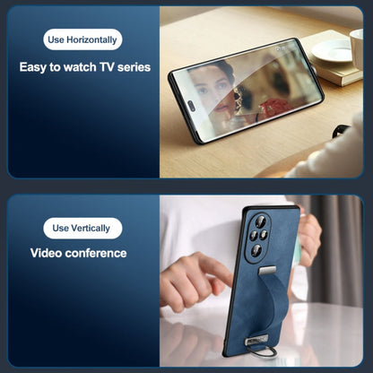 For Honor Magic7 SULADA PC Hybrid Leather Texture Skin Feel Shockproof Phone Case(Blue)