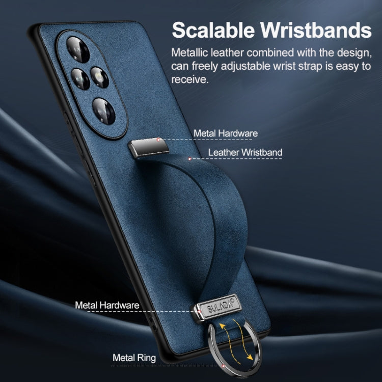 For Honor Magic7 SULADA PC Hybrid Leather Texture Skin Feel Shockproof Phone Case(Orange)