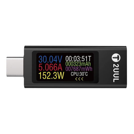 Détecteur de Charge Mini 2UUL Charging Mate Type-C avec Test de Courant Bidirectionnel