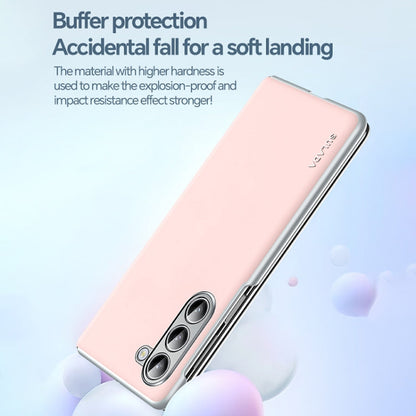 For Samsung Galaxy Z Fold6 SULADA Skin Feel Liquid Leather Shockproof Phone Case(Pink)