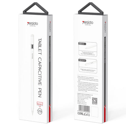 For iPad Yesido ST16 Anti-mistouch Capacitive Stylus(White)