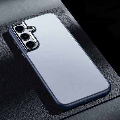 For Samsung Galaxy S24+ 5G SULADA Skin Feel Matte Shockproof Phone Case(Blue)