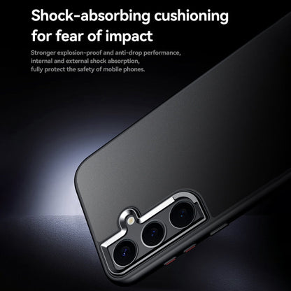 For Samsung Galaxy S24+ 5G SULADA Skin Feel Matte Shockproof Phone Case(Blue)