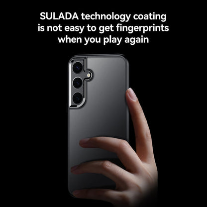 For Samsung Galaxy S24 Ultra 5G SULADA Skin Feel Matte Shockproof Phone Case(Black)
