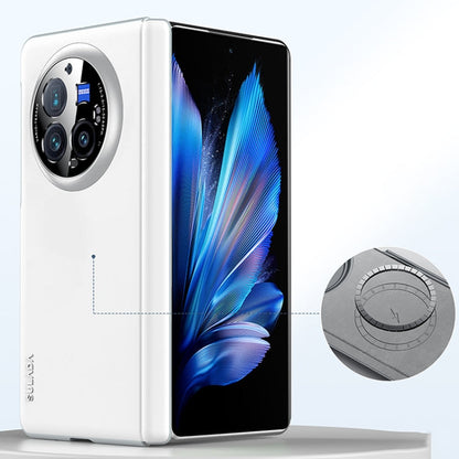 For vivo X Fold3 Pro SULADA Skin Feel Liquid Leather Shockproof Phone Case(White)