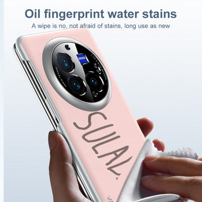 For vivo X Fold3 Pro SULADA Skin Feel Liquid Leather Shockproof Phone Case(Black)