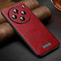 Pour vivo X100s Pro / X100 Pro Coque de téléphone antichoc SULADA en TPU + cuir fait main (rouge)