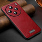 For vivo X100s SULADA Shockproof TPU + Handmade Leather Phone Case(Red)