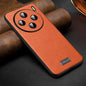 For vivo X200 SULADA Shockproof TPU + Handmade Leather Phone Case(Orange)