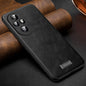 For Honor 200 Pro SULADA Shockproof TPU Hybrid Handmade Leather Phone Case(Black)