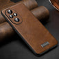 For Honor 200 Pro SULADA Shockproof TPU Hybrid Handmade Leather Phone Case(Brown)