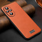 For Honor 200 SULADA Shockproof TPU Hybrid Handmade Leather Phone Case(Orange)