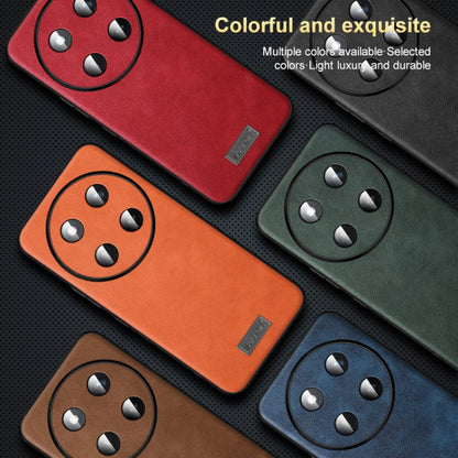 For Honor 200 SULADA Shockproof TPU Hybrid Handmade Leather Phone Case(Brown)