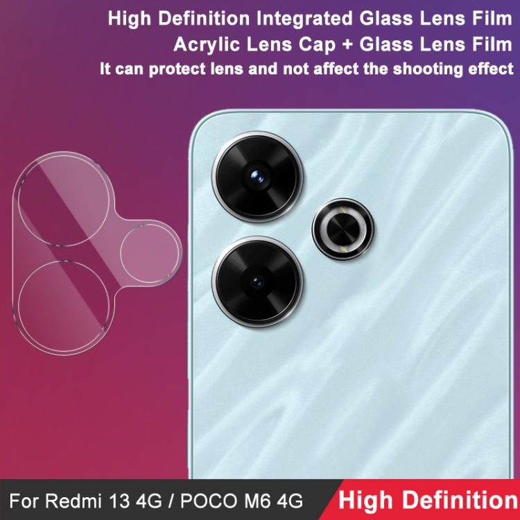 Pour Xiaomi Redmi 13 4G Global / POCO M6 4G Film de protection d'objectif en verre intégré haute définition imak