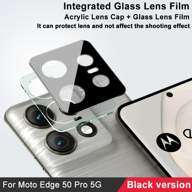 For Motorola Edge 50 Pro imak High Definition Integrated Glass Lens Film Black Version
